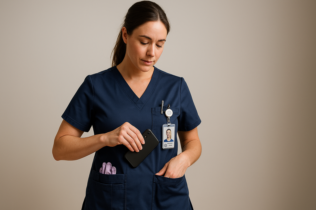 Zorg shirt met zakken: 7 zakken voor alle benodigdheden - eindelijk genoeg opbergruimte