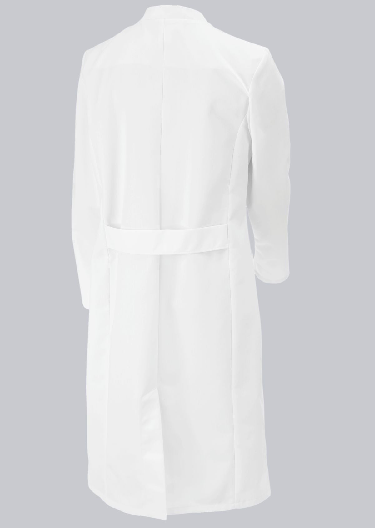 BP lange damesjas van katoen-polyester met opstaande kraag en blinde drukknoopsluiting