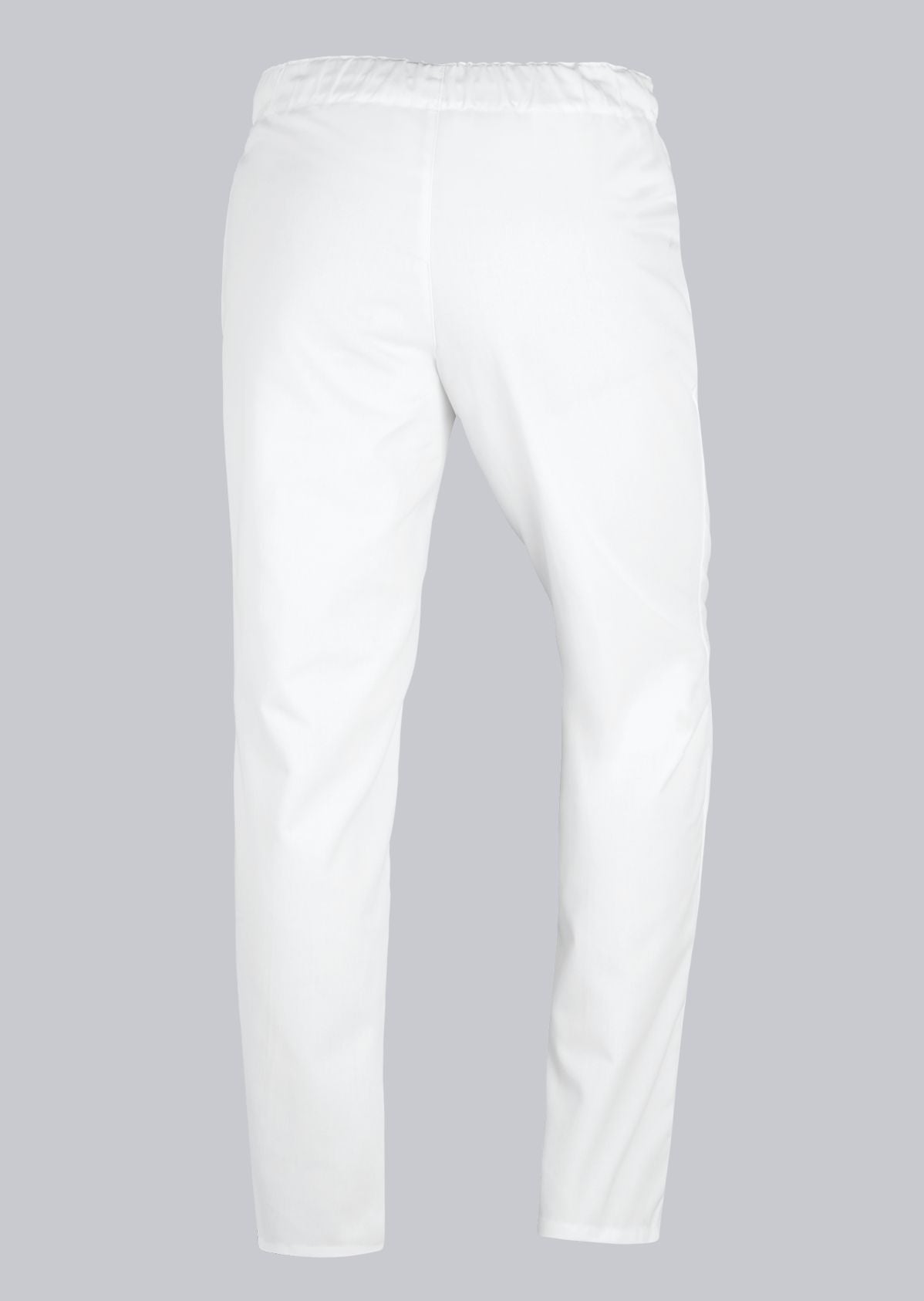 BP® Pantalon voor haar & hem unisex wit 15 stuks met elastische taille en tunnelkoord