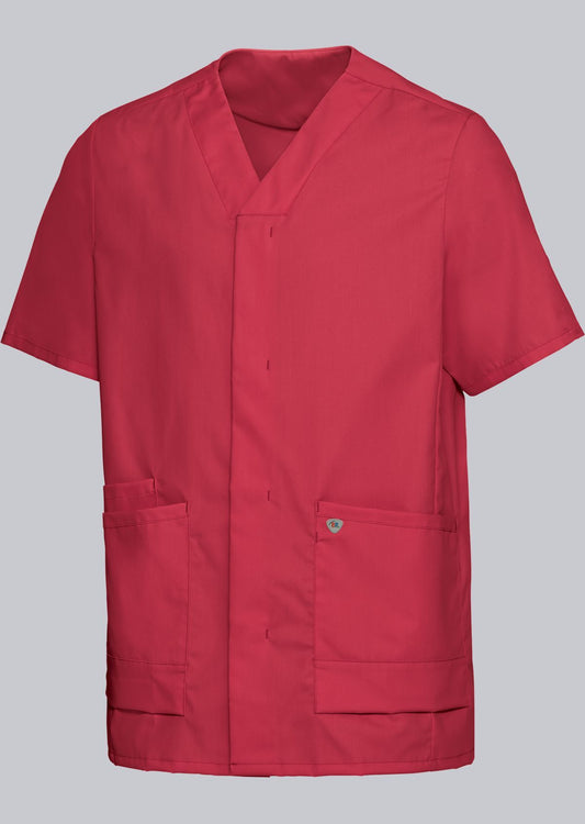 BP lichte unisex zorgtuniek met drukknoopsluiting, stretchstof en lichtgewicht ademend ontwerp