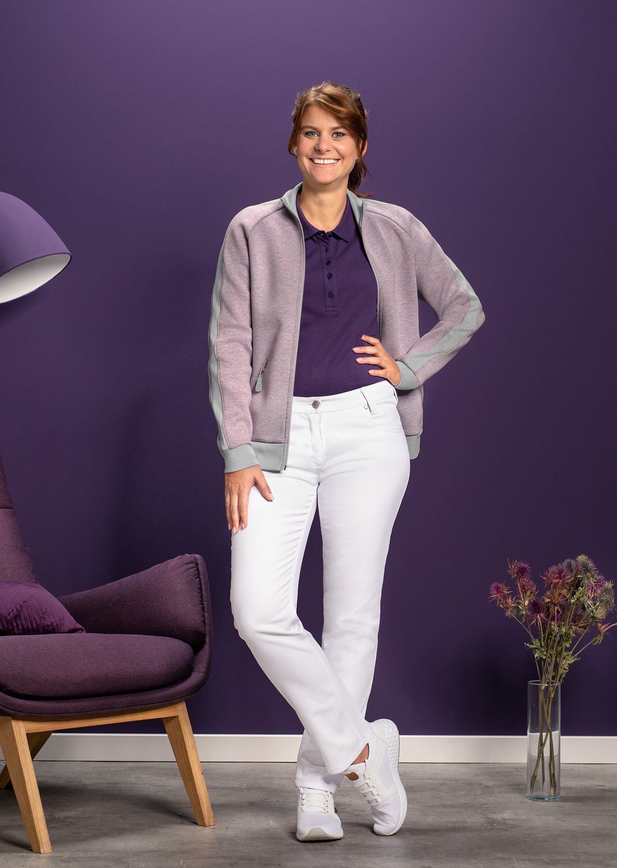 BP dames multicolor track jacket voor zorgprofessionals