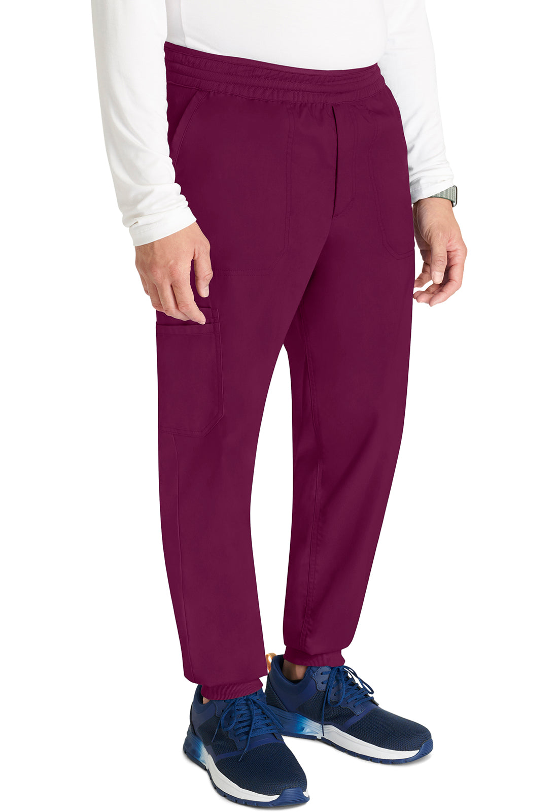 Cherokee Workwear Heren joggingbroek met meshdetails en taps toelopende pijpen WWE251