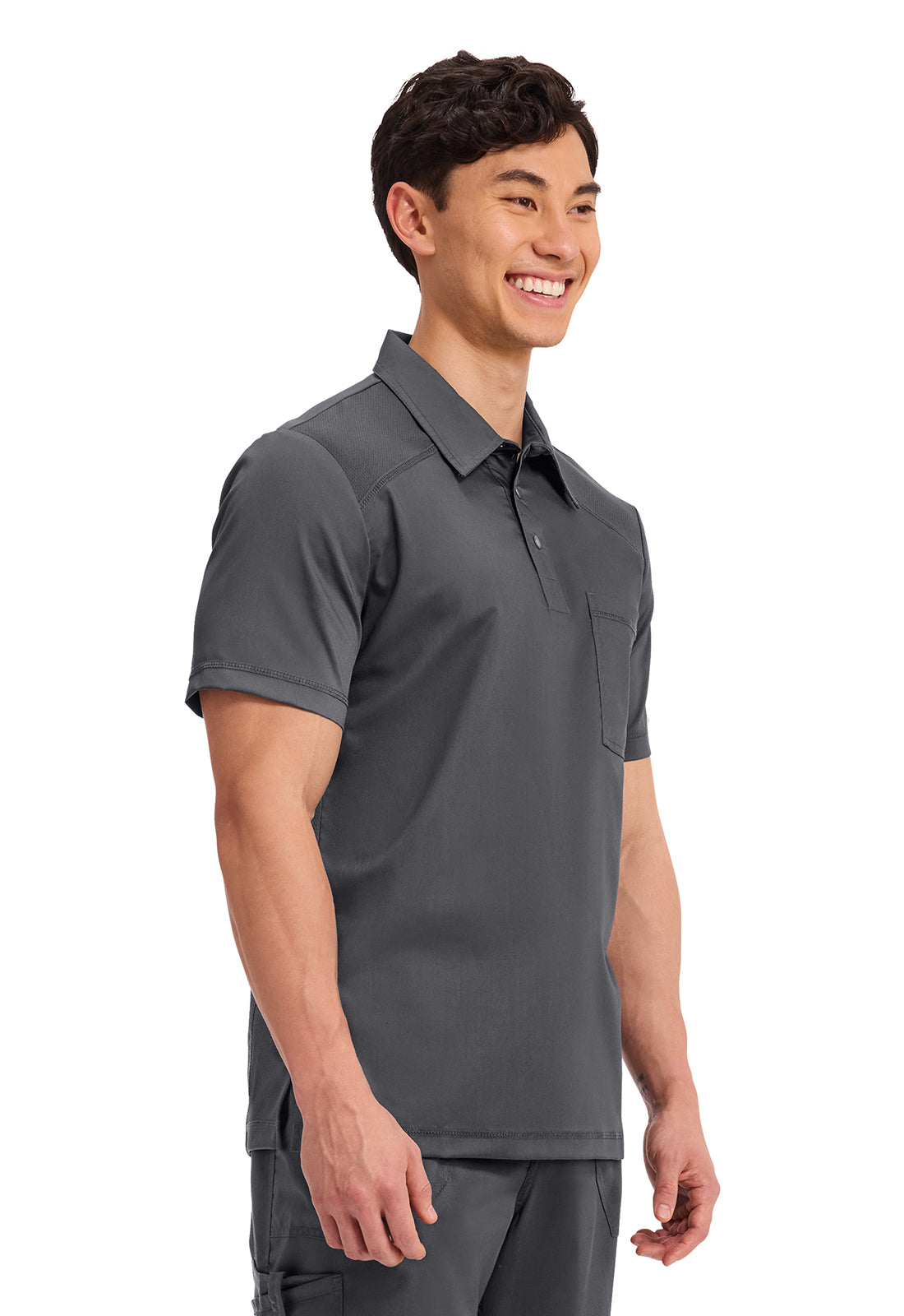 Cherokee Workwear Polo shirt voor heren met mesh schouderpanelen en 2-way stretch WWE615