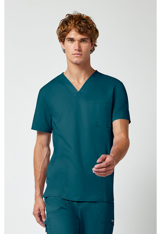 Heren T-shirt met V-hals met moderne pasvorm en ID-lus WWE670