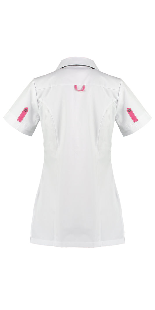 Veste de soin pour femme Kristel blanc avec accents de couleur en 3 couleurs