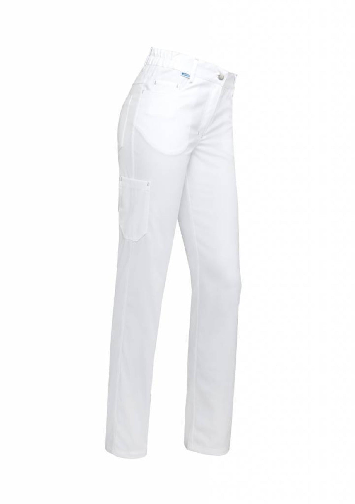 Broek Tooske wit stretch - Zorgkleding.nl
