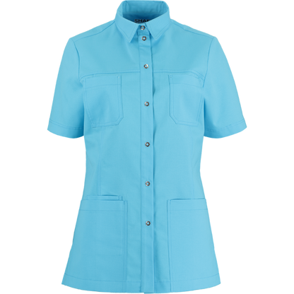 CLAIRE JACK dames tuniek met staande kraag en 5 zakken