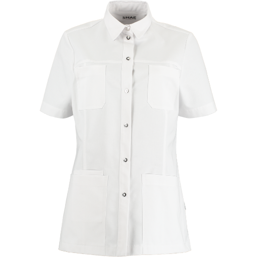 CLAIRE JACK dames tuniek met staande kraag en 5 zakken