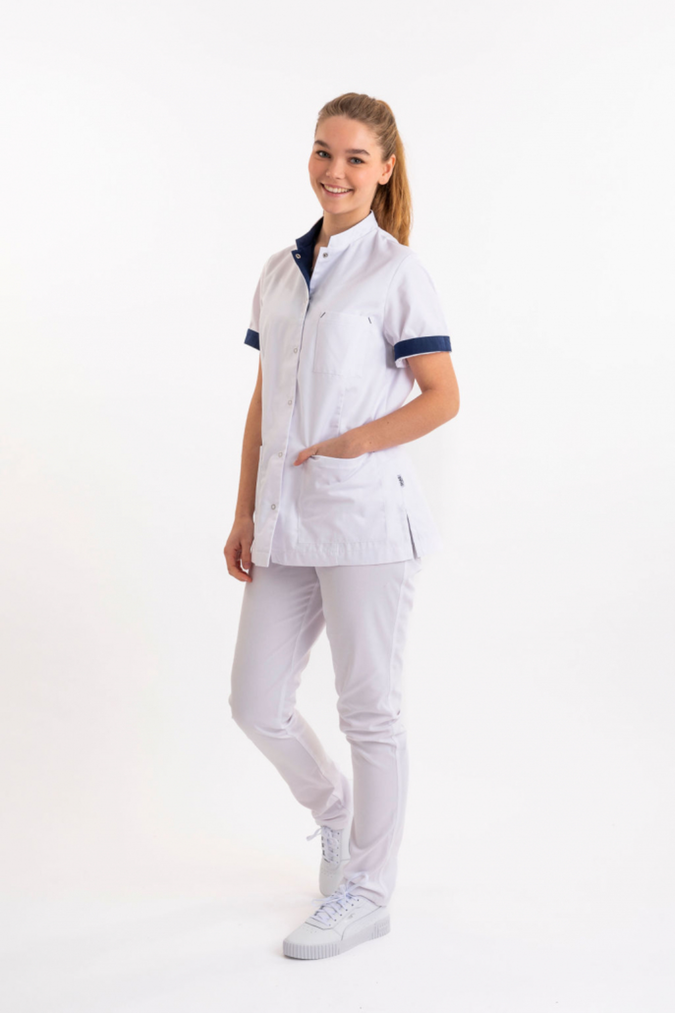 SHAE LAURA JACK Tuniek Dames Staande Kraag met Doorknoopsluiting