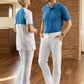 BP® katoenen chinobroek voor dames wit met modern fit en 100% katoen