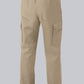 BP® Pantalon voor haar & hem unisex wit met cargozakken en elastische taille met tunnelkoord