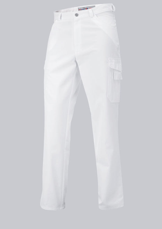 BP® Jeans voor haar & hem unisex wit met verhoogd doekgewicht en multifunctionele zakken