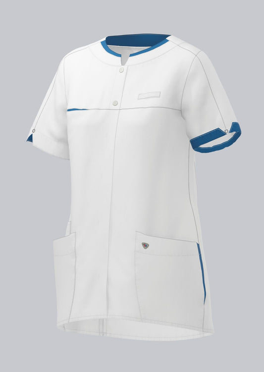 BP® Tuniek voor dames – Dames Zorgtuniek Modern Fit met Drukknoopsluiting en Smartphonezak