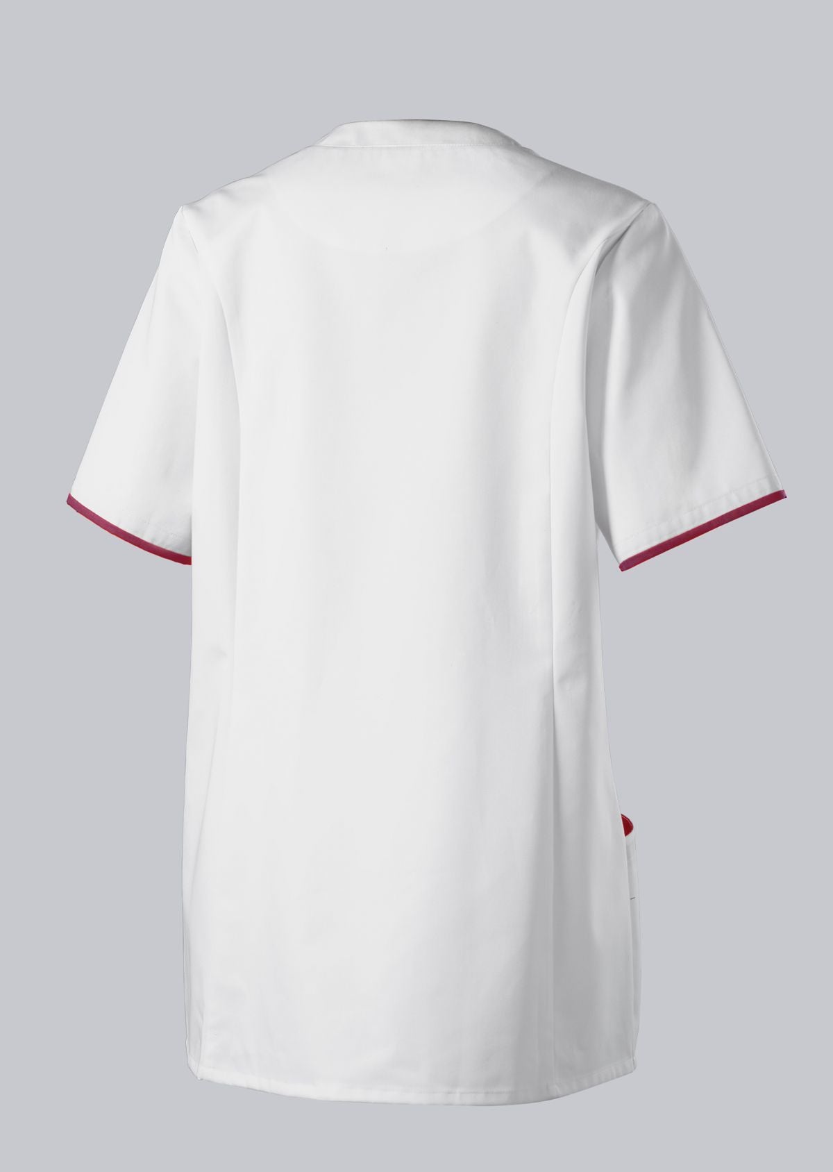 BP zorg tuniek voor dames wit koraal met drukknoopsluiting en smartphonezak