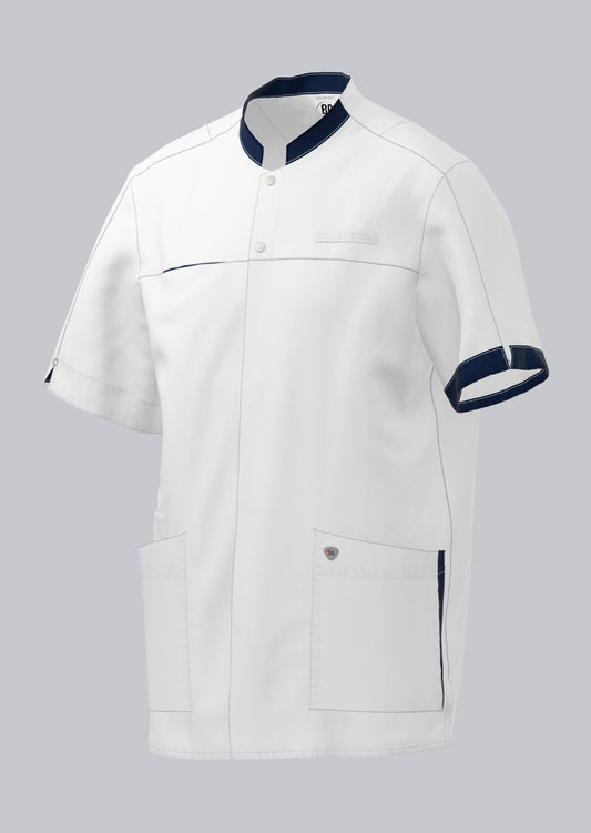 BP® Tuniek voor heren – Heren Zorgtuniek Regular Fit met Drukknoopsluiting en Smartphonezak