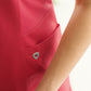 BP dames zorgtuniek met washed look, knoopsluiting en piqué-inzetstukken voor optimale bewegingsvrijheid