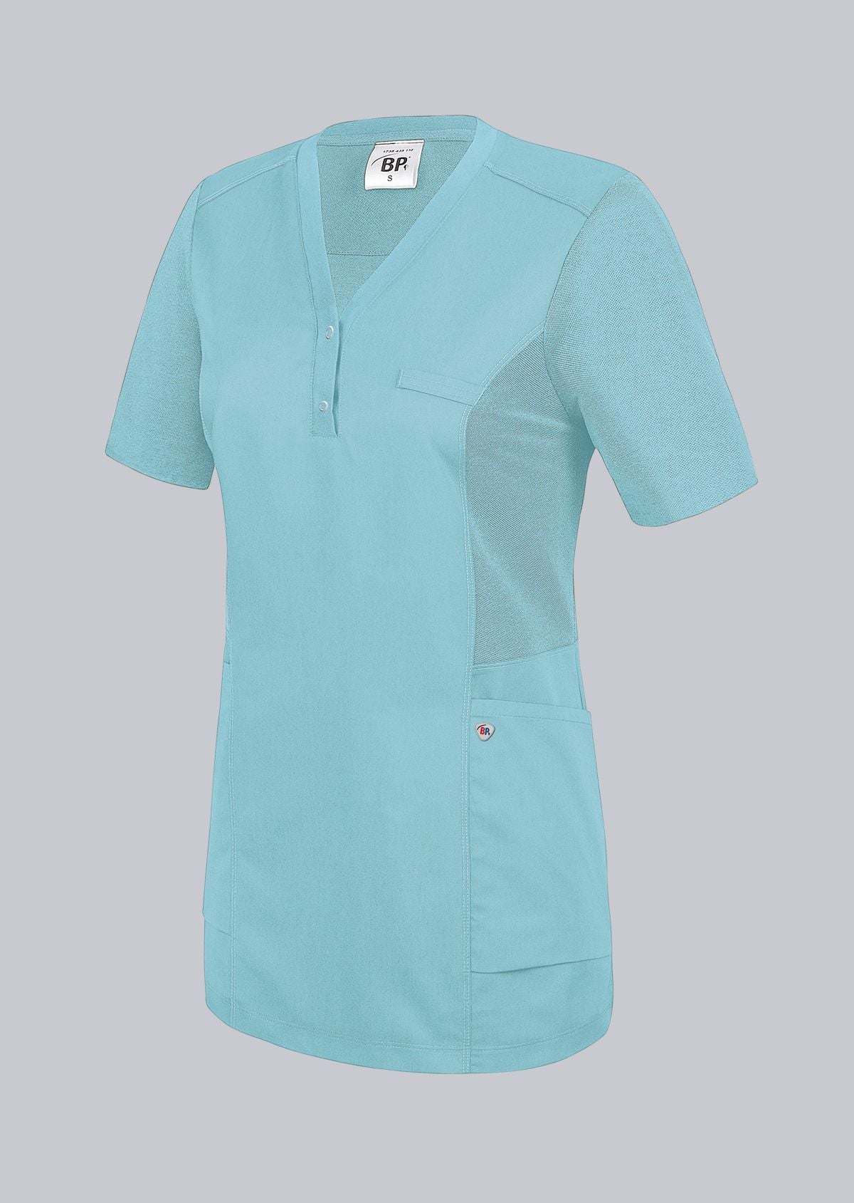 BP dames zorgtuniek in ocean kleur met comfortabele fit en professionele uitstraling
