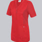 BP dames zorgtuniek in rood met washed look en comfortabele pasvorm voor zorgprofessionals