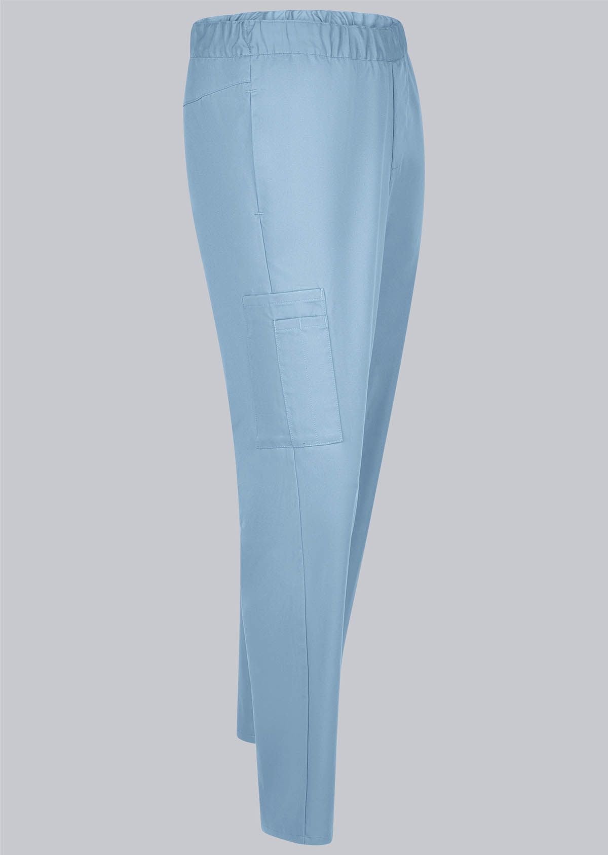 BP® lichte pantalon met TENCEL™ Lyocell voor haar & hem unisex hemelsblauw met lichtgewicht stof en elastische taille