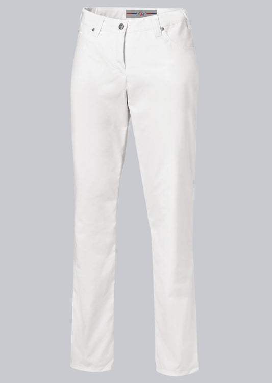 BP® stretch damesjeans wit met five-pocket design en klinknagels