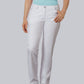 BP® stretch damesjeans wit met five-pocket design en klinknagels