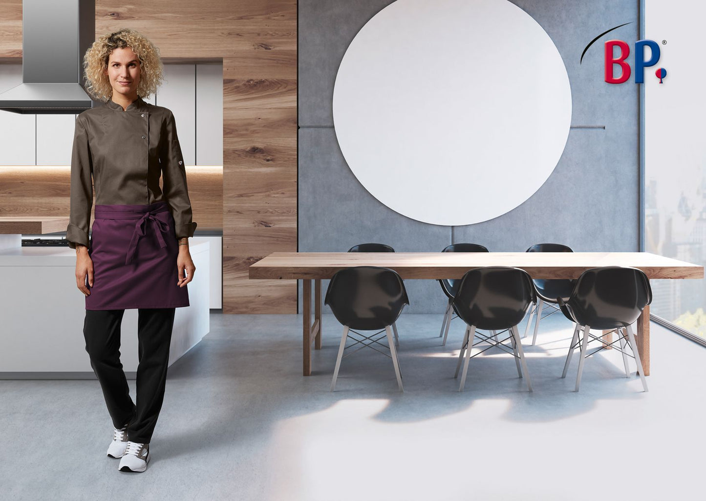 BP® Comfortabele stretch-broek voor dames wit met elastomultiester en elastische tailleband