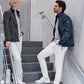 BP® slim-fit stretch-jeans voor heren wit met slim fit en licht stretchmateriaal
