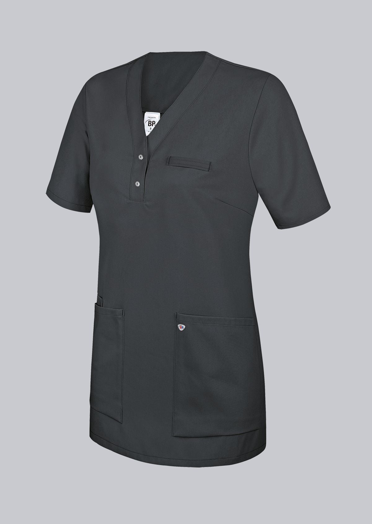 BP® Tuniek voor dames – Dames Zorgtuniek met Armliftsysteem en Drukknopen