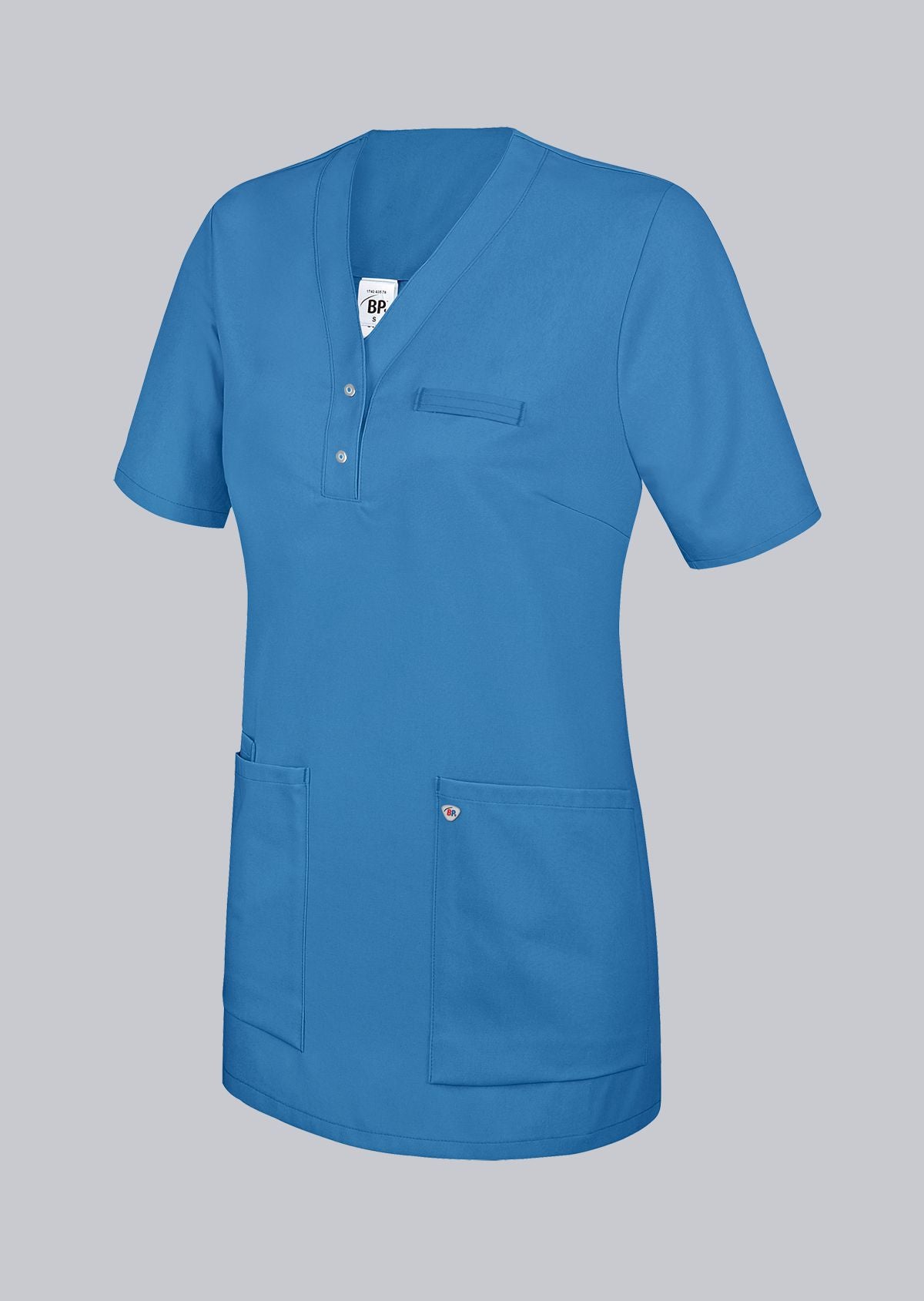 BP® Tuniek voor dames – Dames Zorgtuniek met Armliftsysteem en Drukknopen