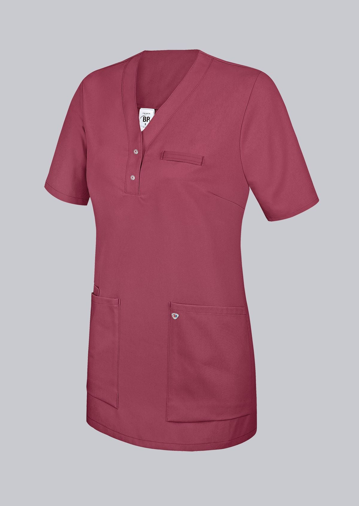 BP® Tuniek voor dames – Dames Zorgtuniek met Armliftsysteem en Drukknopen