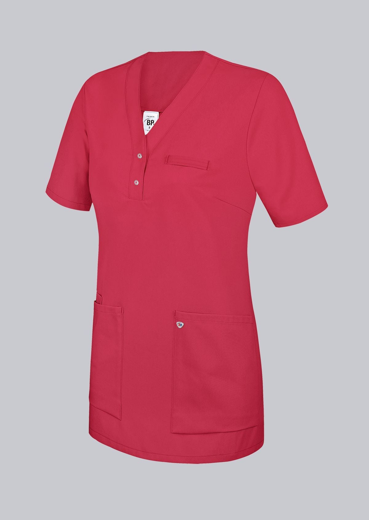 BP® Tuniek voor dames – Dames Zorgtuniek met Armliftsysteem en Drukknopen