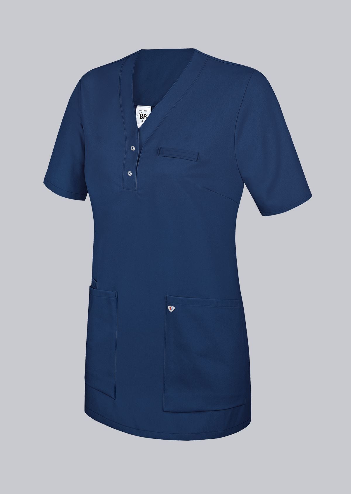 BP® Tuniek voor dames – Dames Zorgtuniek met Armliftsysteem en Drukknopen