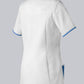 BP zorg tuniek voor dames wit met azuurblauwe details en sleutellus