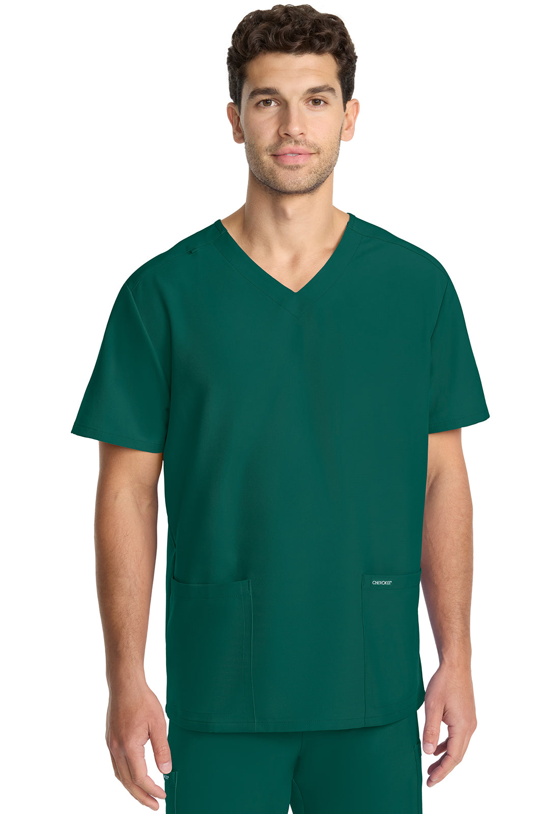 Cherokee Unisex top met V-hals met moderne pasvorm en PROTX2-technologie CKE00014A