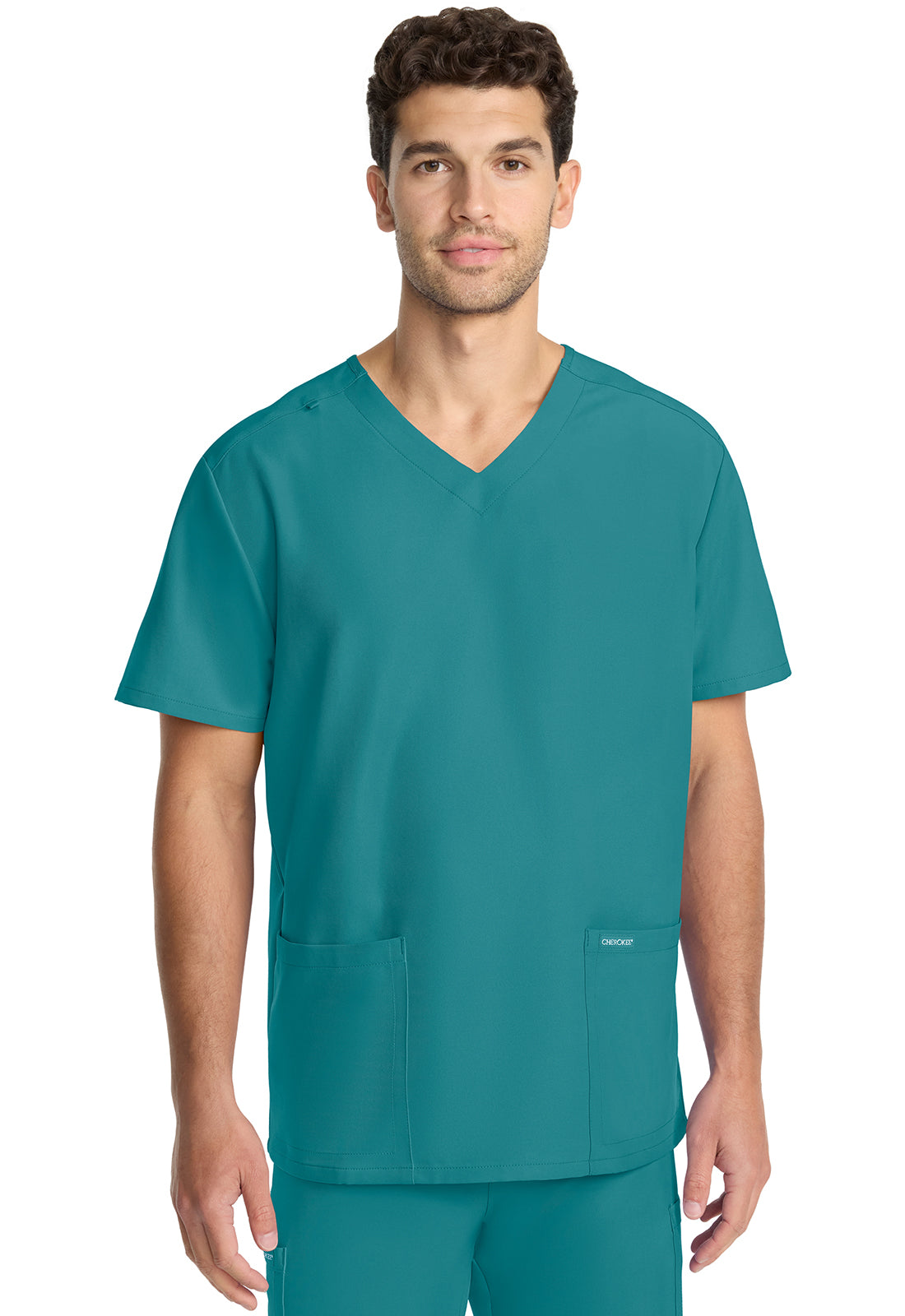 Cherokee Unisex top met V-hals met moderne pasvorm en PROTX2-technologie CKE00014A