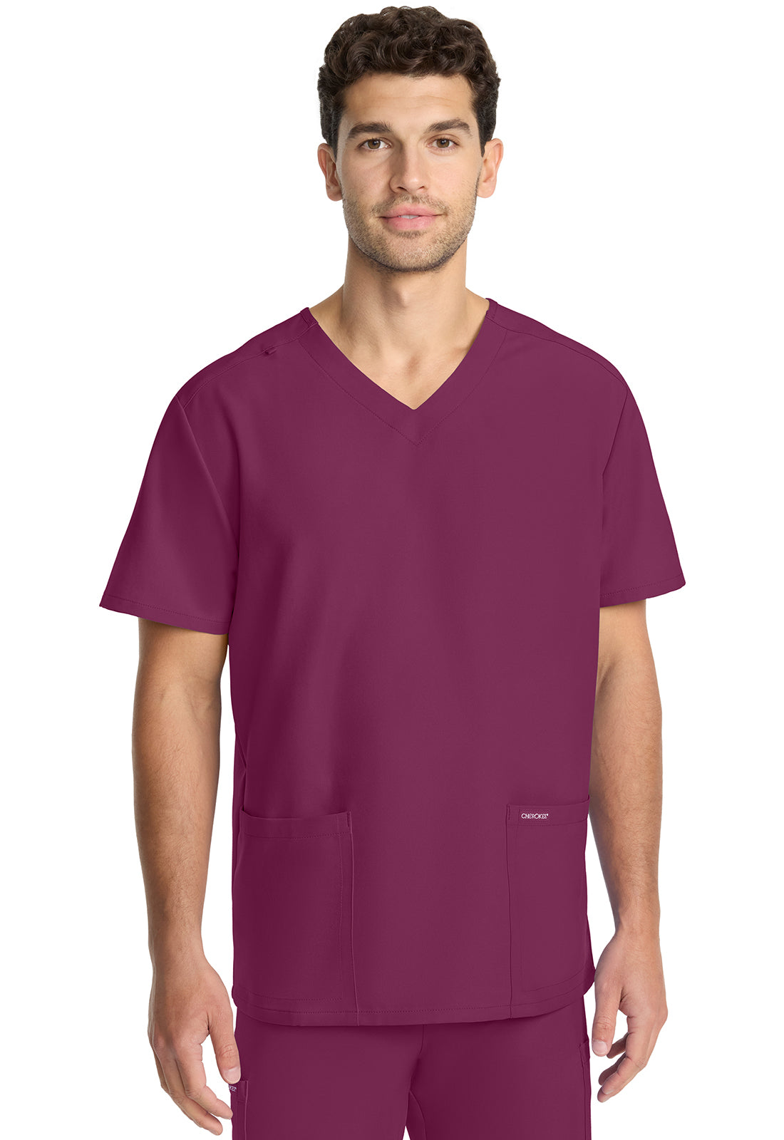 Cherokee Unisex top met V-hals met moderne pasvorm en PROTX2-technologie CKE00014A
