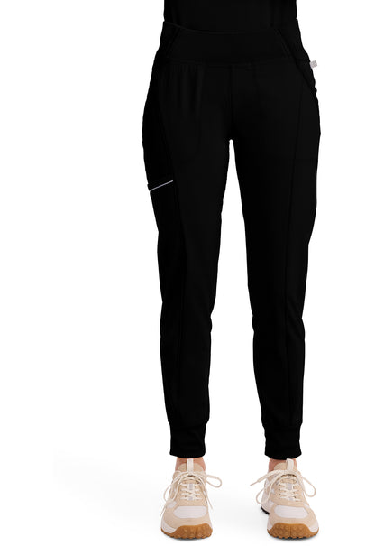 Cherokee Mid Rise Tapered Leg Jogger Pant met ribgebreide tailleband en reflecterende details CKE110A