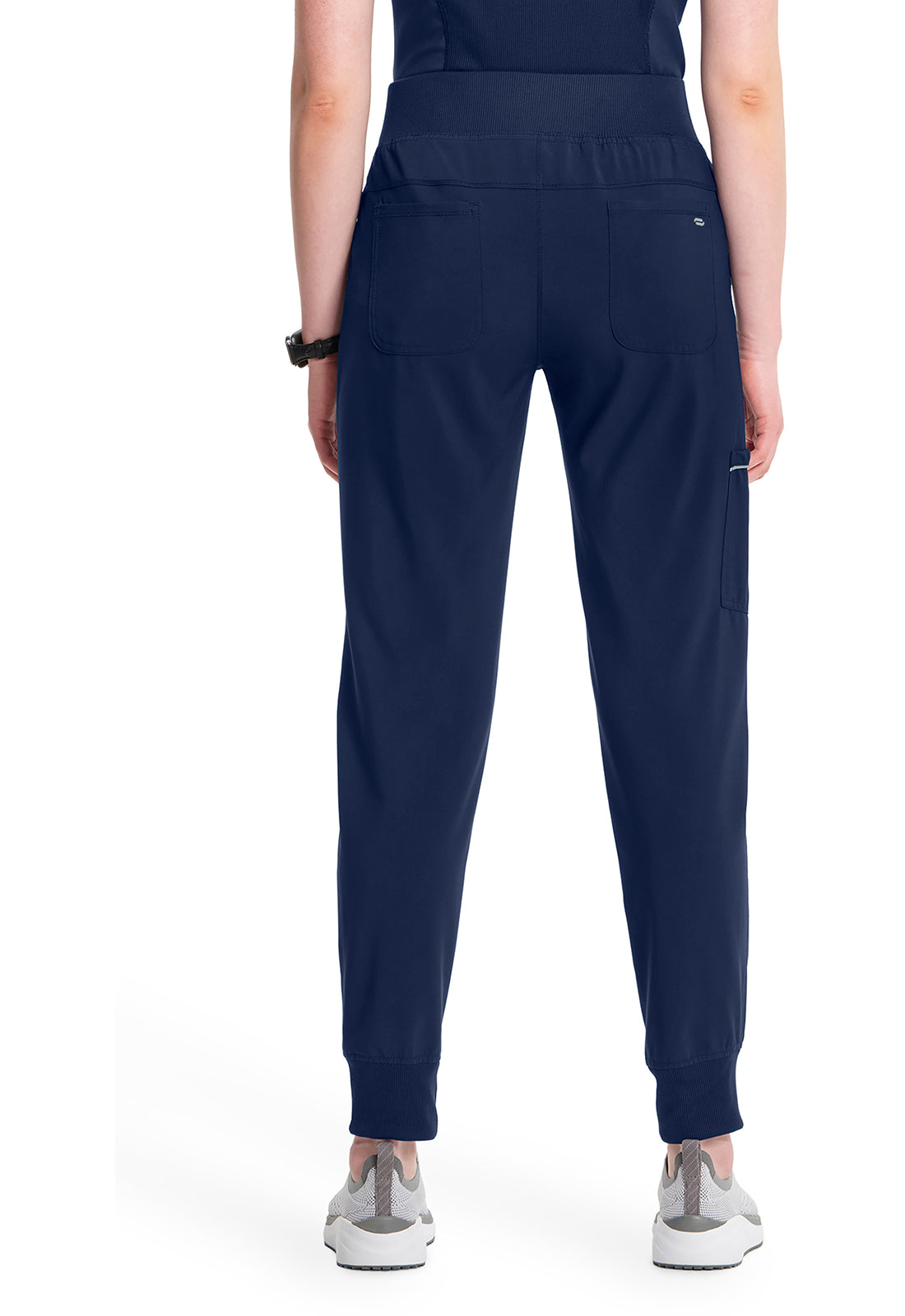Cherokee Mid Rise Tapered Leg Jogger Pant met ribgebreide tailleband en reflecterende details CKE110A