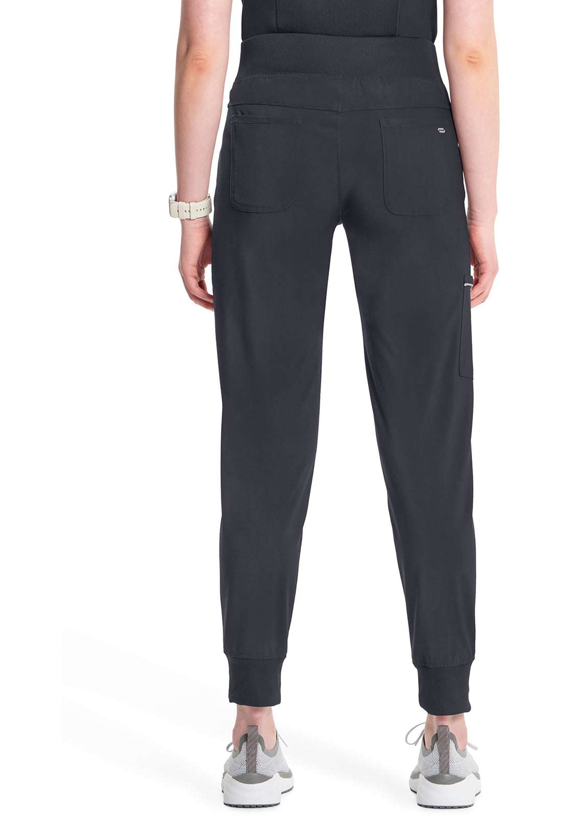 Cherokee Mid Rise Tapered Leg Jogger Pant met ribgebreide tailleband en reflecterende details CKE110A