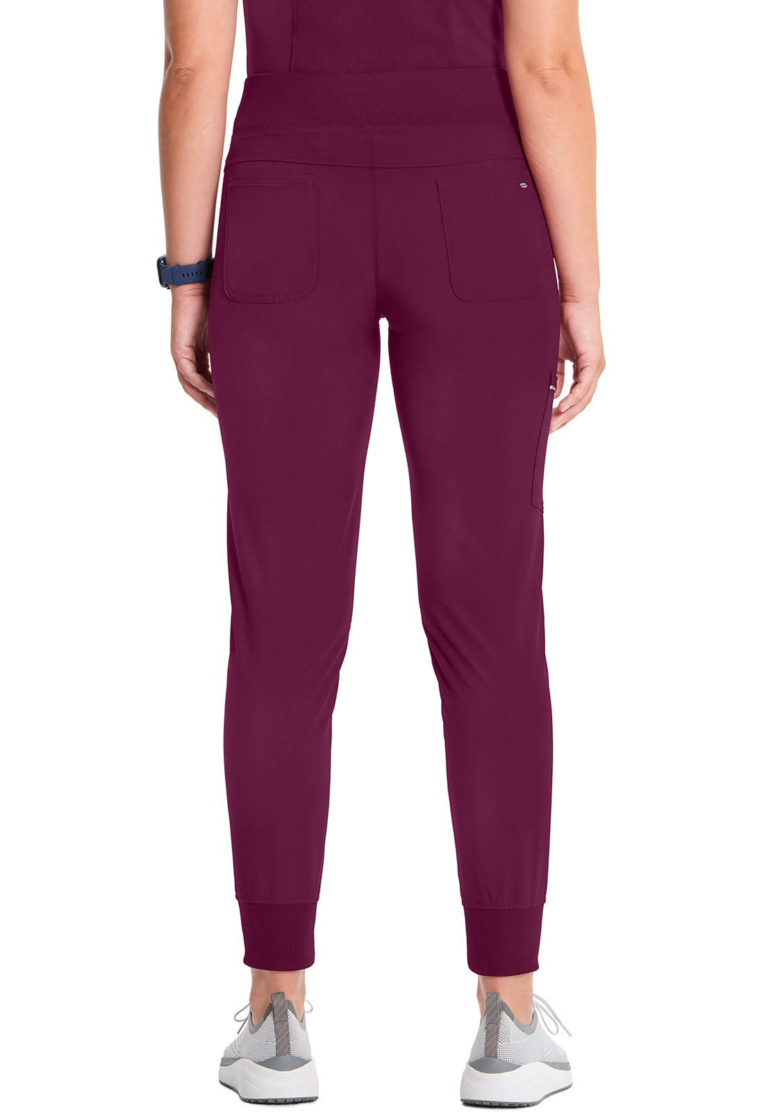 Cherokee Mid Rise Tapered Leg Jogger Pant met ribgebreide tailleband en reflecterende details CKE110A
