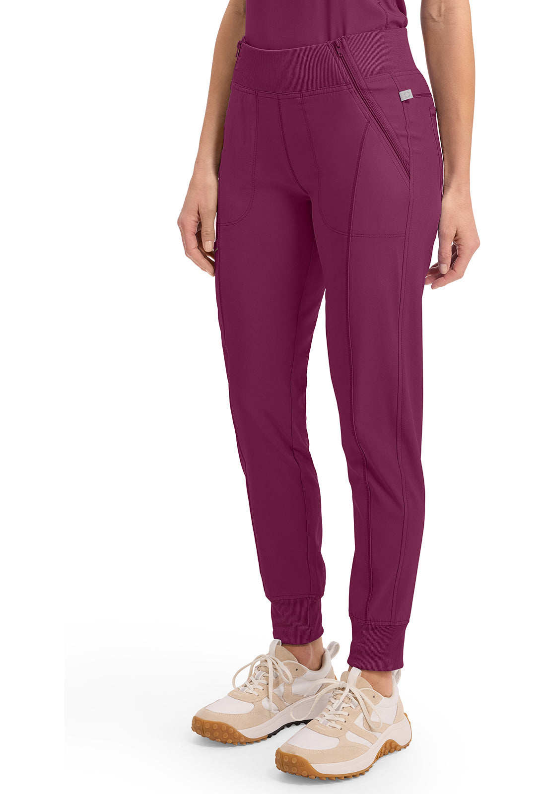 Cherokee Mid Rise Tapered Leg Jogger Pant met ribgebreide tailleband en reflecterende details CKE110A
