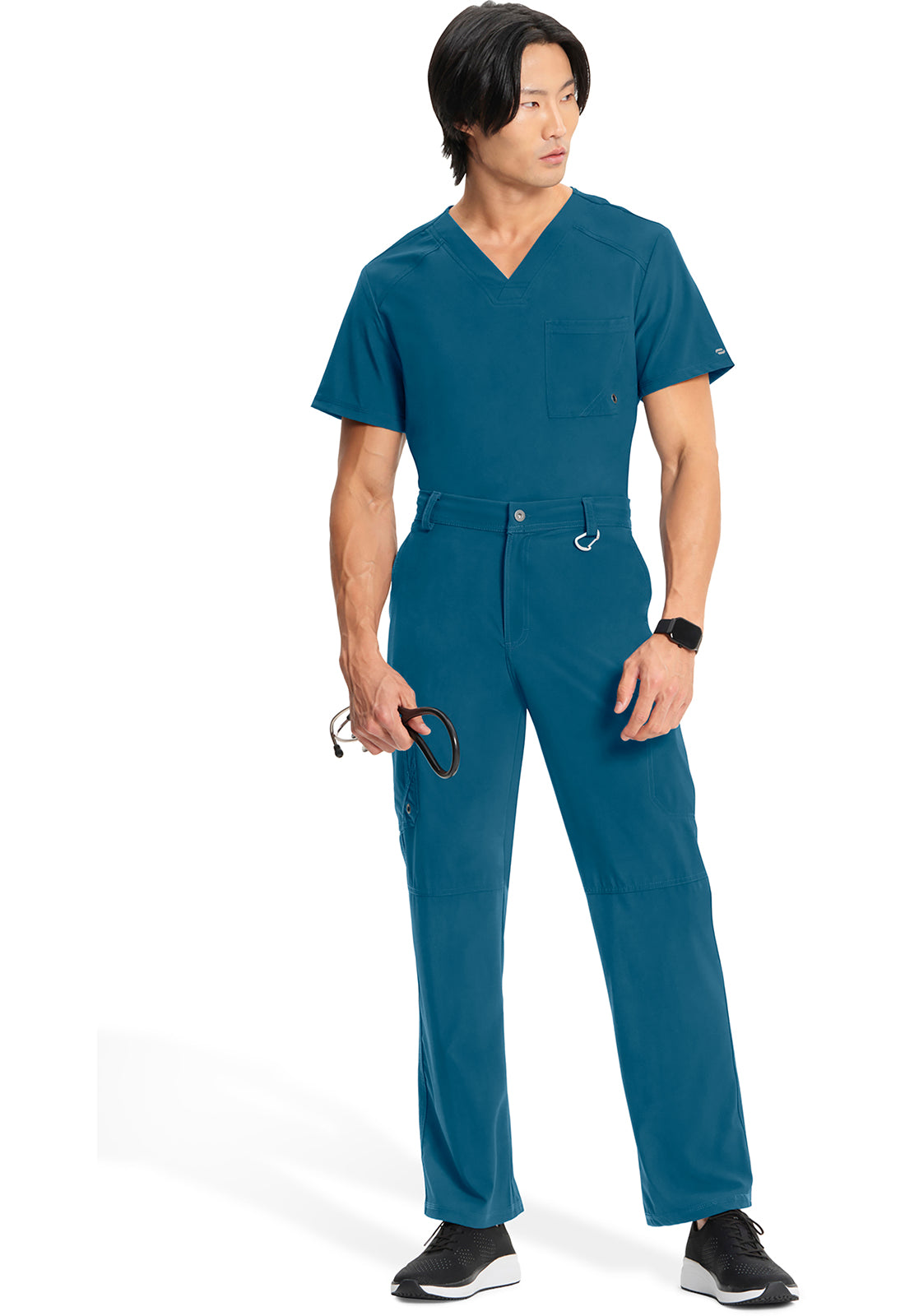 Cherokee Herenbroek met gulp met taps toelopende pijpen en 360° stretch CKE200A