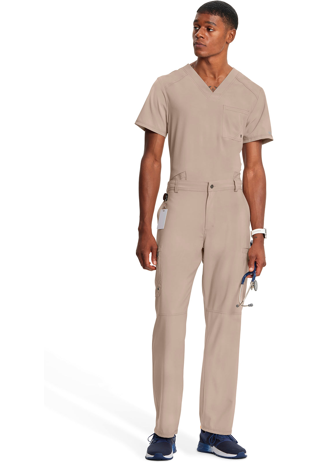 Cherokee Herenbroek met gulp met taps toelopende pijpen en 360° stretch CKE200A