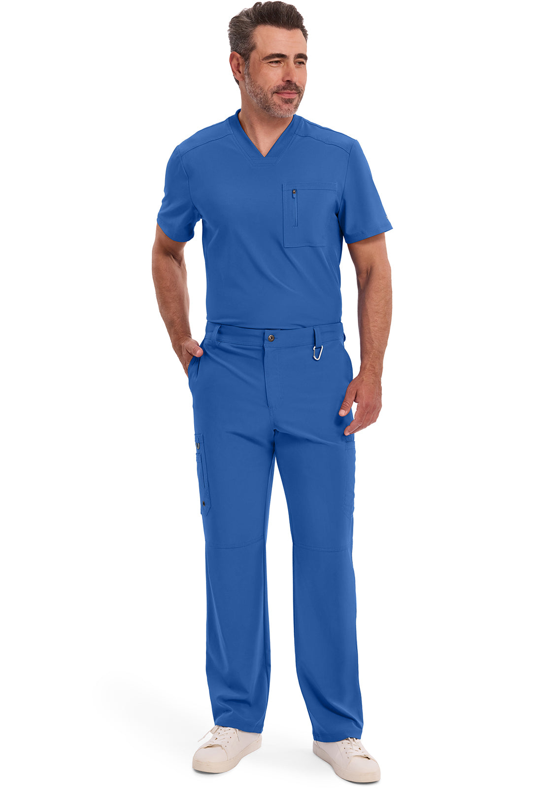 Cherokee Herenbroek met gulp met taps toelopende pijpen en 360° stretch CKE200A