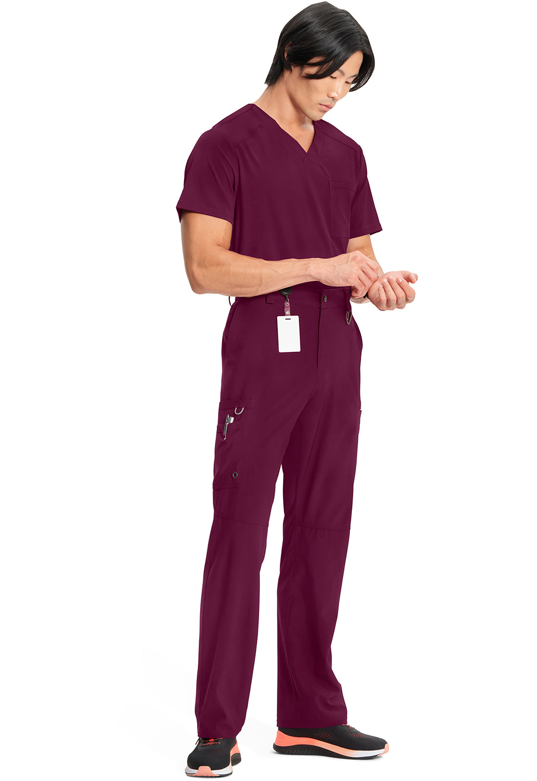 Cherokee Herenbroek met gulp met taps toelopende pijpen en 360° stretch CKE200A