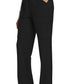 Rechte broek met middelhoge taille en elastische tailleband met trekkoord CKE272A