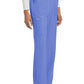 Rechte broek met middelhoge taille en elastische tailleband met trekkoord CKE272A