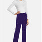 Rechte broek met middelhoge taille en elastische tailleband met trekkoord CKE272A