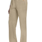 Rechte broek met middelhoge taille en elastische tailleband met trekkoord CKE272A