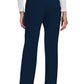 Rechte broek met middelhoge taille en elastische tailleband met trekkoord CKE272A